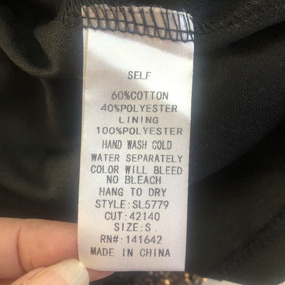 She + Sky  Gold Metallic shimmer sequin cocktail party dress Size Small - Picture 8 of 9